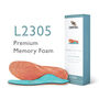Men&#39;s Premium Memory Foam Med/High Arch W/ Metatarsal Support